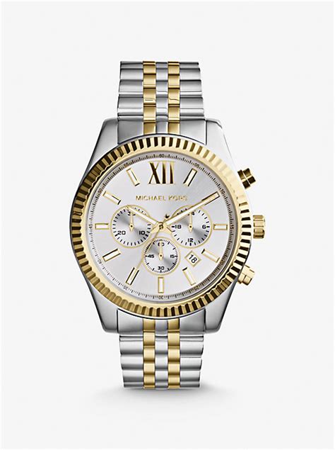montre lexington bicolore surdimensionnée